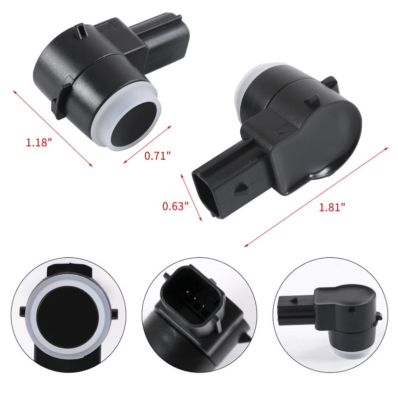 JDMSPEED Set of 4 Pcs Rear Bumper Backup Parking Sensor w/O-Ring Replacement for Chevrolet Cadillac GMC Chevy Saturn Buick Replaces 25961317 15239247 25961321 21995586 25962147 Parking Assist Sensors - Image 5